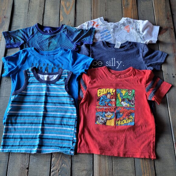 Boys 4T Lot of 6 Shirts - Picture 1 of 4